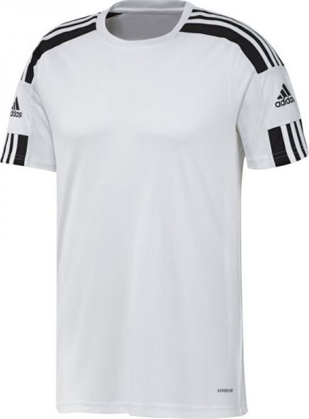 Futbolo marškinėliai Adidas Performance Squad 21 JSY SS GN5723, balti kaina ir informacija | Futbolo apranga ir kitos prekės | pigu.lt