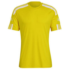 Футболка Adidas Squadra 21, желтая цена и информация | Футбольная форма и другие товары | pigu.lt
