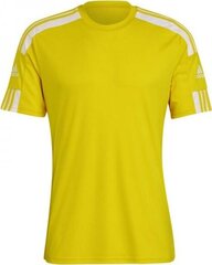 Футбольная футболка Adidas Squadra 21 JSY M GN5728, желтая цена и информация | Футбольная форма и другие товары | pigu.lt