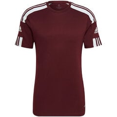Мужская блузка с короткими рукавами Adidas Squadra 21 Джерси GN8091, бордовый цвет цена и информация | Футбольная форма и другие товары | pigu.lt