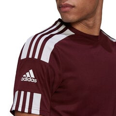 Мужская блузка с короткими рукавами Adidas Squadra 21 Джерси GN8091, бордовый цвет цена и информация | Футбольная форма и другие товары | pigu.lt