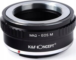 Адаптер K&F CONCEPT (SB6332) предназначен для CANON EOS M EF-M, M42 / KF06.137 цена и информация | Аксессуары для фотоаппаратов | pigu.lt