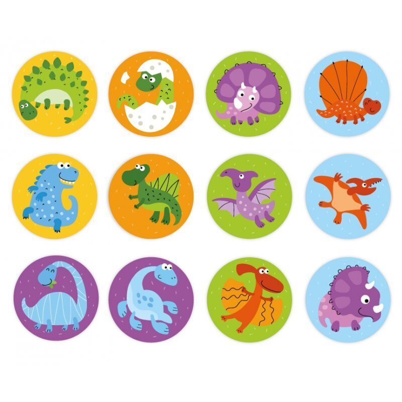 Mini atminties žaidimas Dodo Dinozaurai, 24 kort. цена и информация | Lavinamieji žaislai | pigu.lt