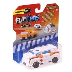 Игрушечный автомобиль 2in1 Скорая и внедорожник FLIPCARS, EU463875-06 цена и информация | Игрушки для мальчиков | pigu.lt