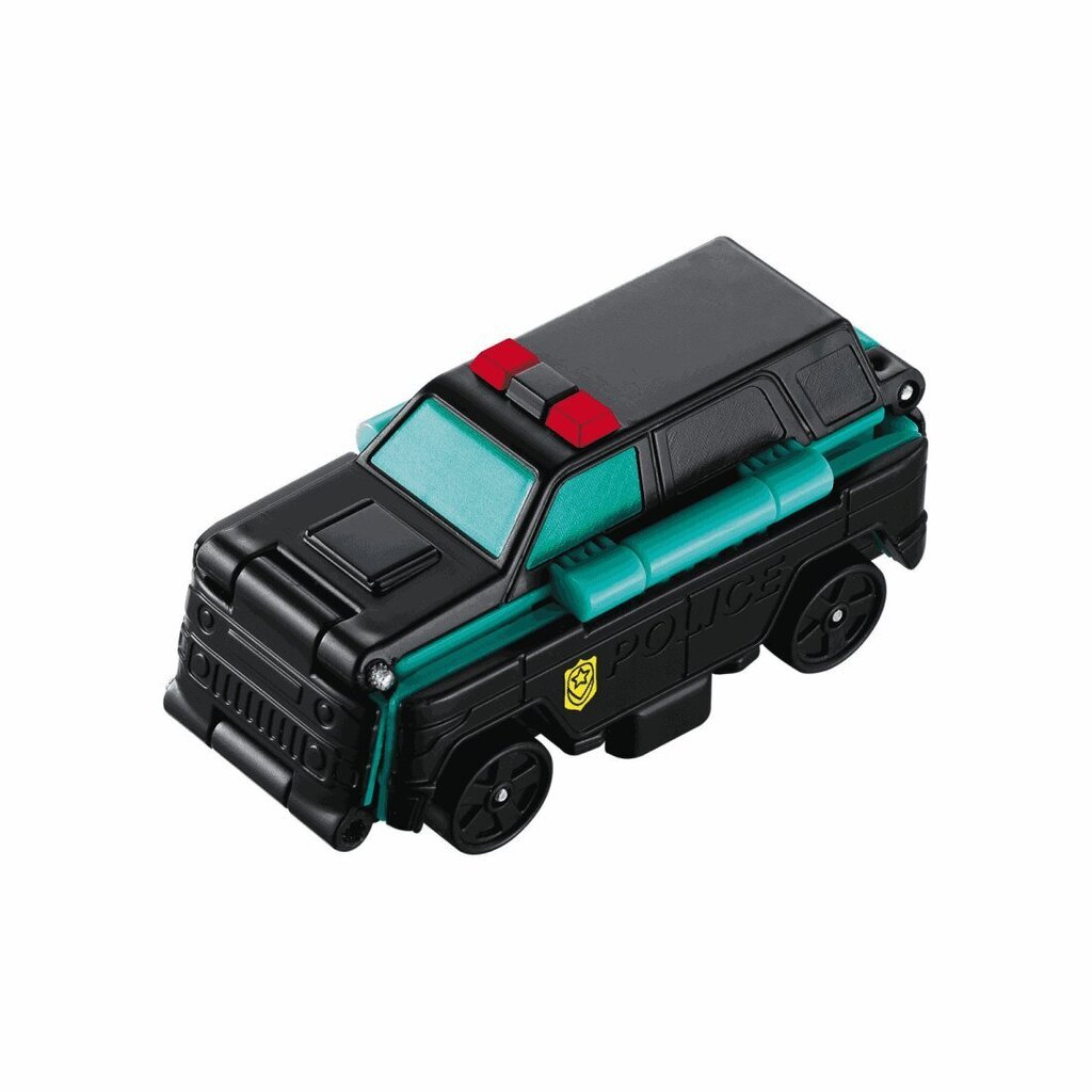 Žaislinis automobilis 2in1 Policijos džipas ir Autocisterna FLIPCARS, EU463875-08 kaina ir informacija | Žaislai berniukams | pigu.lt