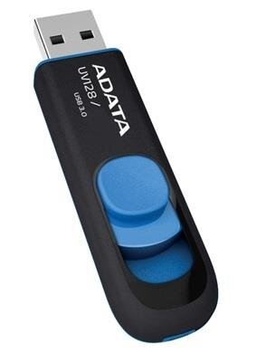 Atmintinė A-data UV128 32GB, USB 3.0, Juoda/Mėlyna