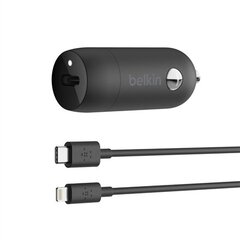 Зарядное устройство Belkin 20W USB-C PD Car Charger + USB-C  цена и информация | Зарядные устройства для телефонов | pigu.lt