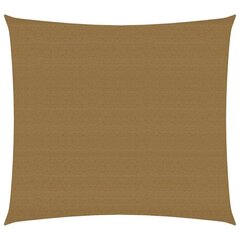 Uždanga nuo saulės, taupe spalvos, 3,6x3,6m, HDPE, 160g/m² kaina ir informacija | Skėčiai, markizės, stovai | pigu.lt