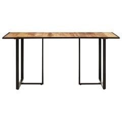 Valgomojo stalas, 200 cm, rudas цена и информация | Кухонные и обеденные столы | pigu.lt