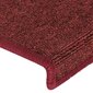 Laiptų kilimėliai, 65x25 cm, 15 vnt, raudoni kaina ir informacija | Kilimai | pigu.lt