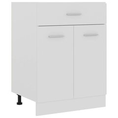 vidaXL Apatinė spintelė su stalčiumi, balta, 60x46x81,5cm, MDP цена и информация | Кухонные шкафчики | pigu.lt