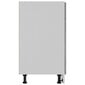 vidaXL Apatinė spintelė su stalčiumi, betono pilka, 80x46x81,5cm, MDP kaina ir informacija | Virtuvinės spintelės | pigu.lt