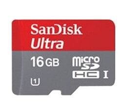 SanDisk 16 GB microSDHC, (10 klasės) цена и информация | Карты памяти для телефонов | pigu.lt