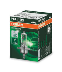 Автомобильная лампа Osram 64193ULT H4 12V 60/55W цена и информация | Автомобильные лампочки | pigu.lt