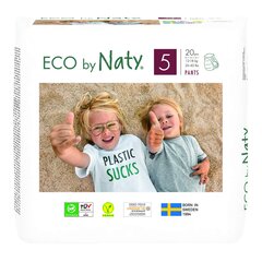 Ekologiškos sauskelnės-kelnaitės Nature Babycare 5 Junior, 12-18 kg, 20 vnt. kaina ir informacija | Nature Babycare Vaikams ir kūdikiams | pigu.lt