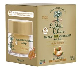 Naktinis kremas Le Petit Olivier Argan Oil Nourishing Night Balm 50 ml kaina ir informacija | Le Petit Olivier Kvepalai, kosmetika | pigu.lt