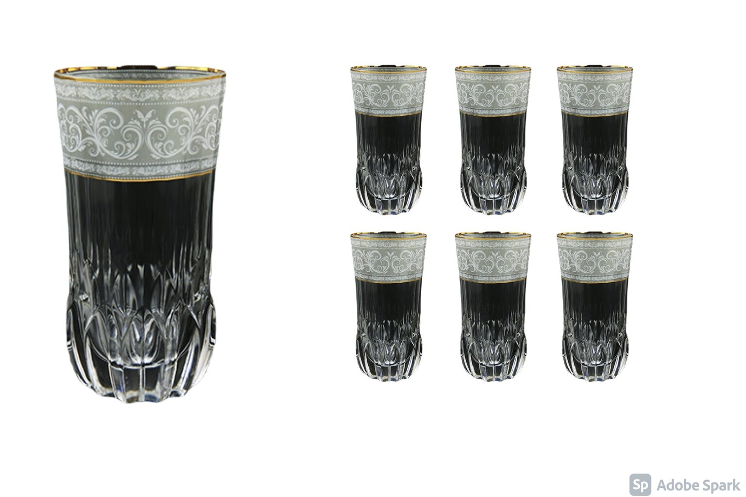 Adagio stiklinių rinkinys viskiui, 6 vnt, 400 ml kaina ir informacija | Taurės, puodeliai, ąsočiai | pigu.lt