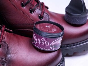 Крем для обуви LUSTRO Self-shine Shoe с пчелиным воском - бордо цена и информация | Средства для ухода за одеждой и обувью | pigu.lt