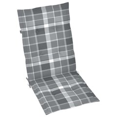 Sodo kėdės pagalvėlės, 120x50x4 cm, 4 vnt, pilkos цена и информация | Подушки, наволочки, чехлы | pigu.lt