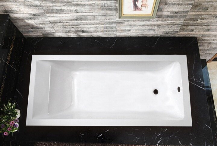 Akrilinė vonia Mexen Cubik su sifonu, 150x70 cm kaina ir informacija | Vonios | pigu.lt