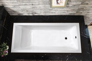 Akrilinė vonia Mexen Cubik su sifonu, 160x70 cm kaina ir informacija | Vonios | pigu.lt