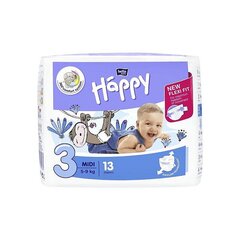 Sauskelnės Happy mini, 3 (5-9 kg), 13 vnt. kaina ir informacija | Sauskelnės | pigu.lt