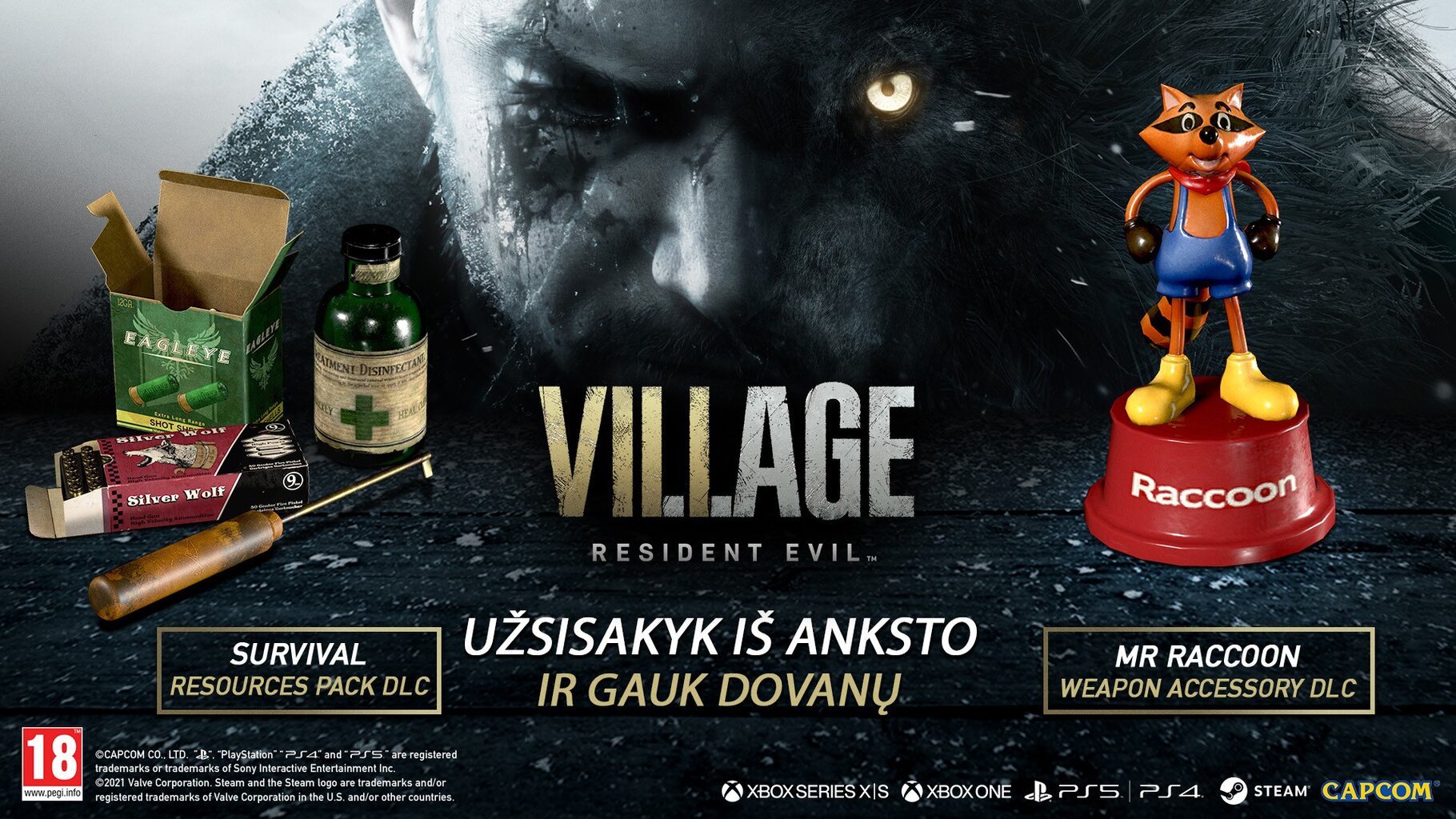 Resident Evil Village PS5 kaina ir informacija | Kompiuteriniai žaidimai | pigu.lt