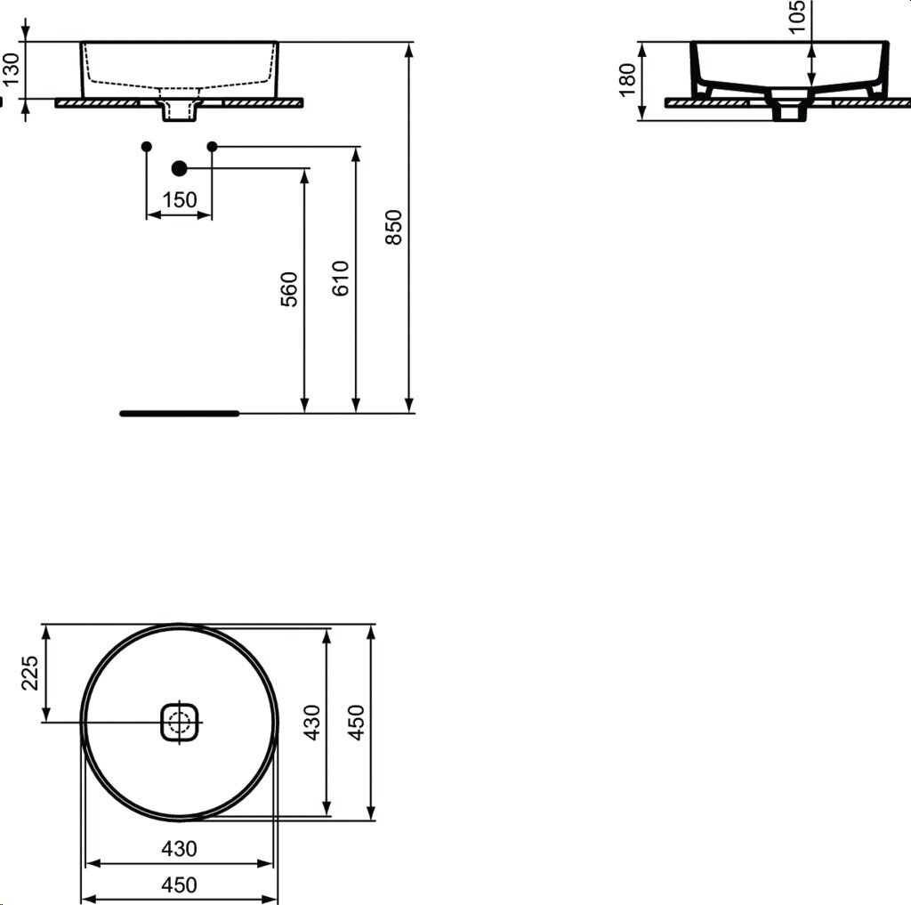 Praustuvas Ideal Standard Strada II kaina ir informacija | Praustuvai | pigu.lt