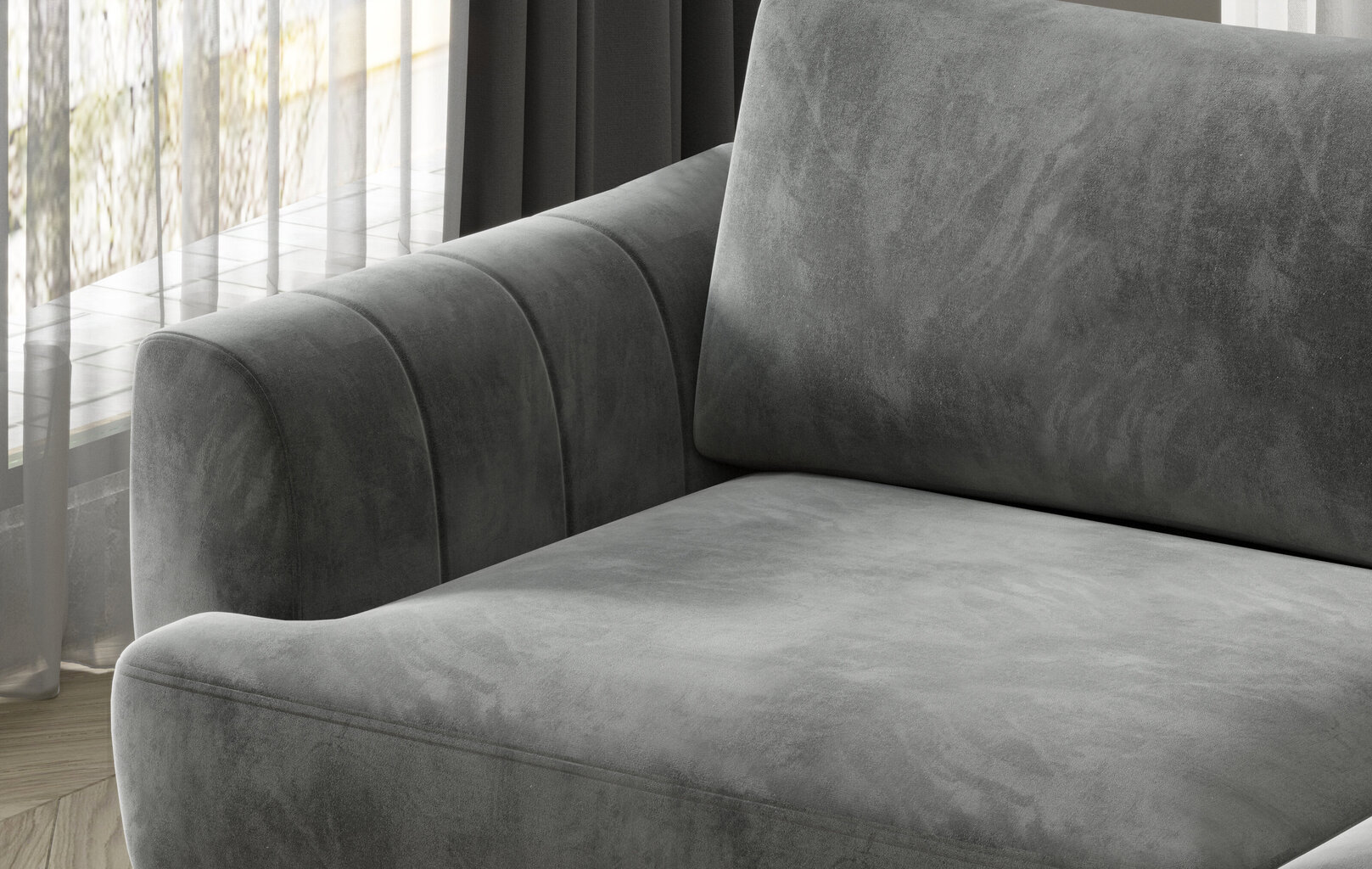 Sofa-lova NORE Megis 18, smėlio spalvos цена и информация | Sofos | pigu.lt