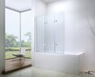 Akrilinė vonia Mexen Vega su apdaila ir stiklo sienele, 160x70 cm kaina ir informacija | Vonios | pigu.lt