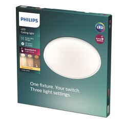 Philips lubinis šviestuvas Superslim SceneSwitch цена и информация | Потолочные светильники | pigu.lt