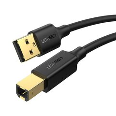 Spausdintuvo kabelis Ugreen US135 USB 2.0 AB, 5m, juodas kaina ir informacija | Laidai telefonams | pigu.lt