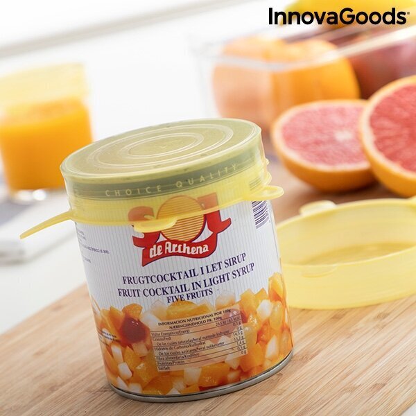 InnovaGoods daugkartinių virtuvinių dangtelių rinkinys Lidyc, 10 vnt. цена и информация | Maisto saugojimo  indai | pigu.lt