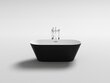 Akrilinė vonia Mexen Flavia, black/white, 150x75 cm kaina ir informacija | Vonios | pigu.lt