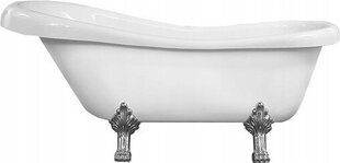 Akrilinė vonia Mexen Retro, white+chrome, 150x73 cm kaina ir informacija | Vonios | pigu.lt