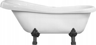 Akrilinė vonia Mexen Retro, white+black, 150x73 cm kaina ir informacija | Vonios | pigu.lt