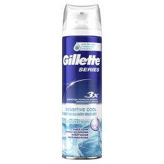 Skutimosi putos GILLETTE Series Sensitive Cool, 250 ml kaina ir informacija | Skutimosi priemonės ir kosmetika | pigu.lt