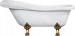 Akrilinė vonia Mexen Retro, white+gold, 170x75 cm kaina ir informacija | Vonios | pigu.lt