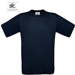 Marškinėliai vyrams B&C Exact, mėlyni kaina ir informacija | Vyriški marškinėliai | pigu.lt