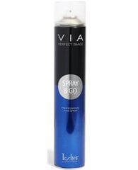 Лак для волос Via Spray & Go сильной фиксации, 750 мл цена и информация | Средства для укладки волос | pigu.lt