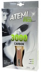 Ракетка для настольного тенниса Atemi 3000 Carbon цена и информация | Ракетки для настольного тенниса, чехлы и наборы | pigu.lt