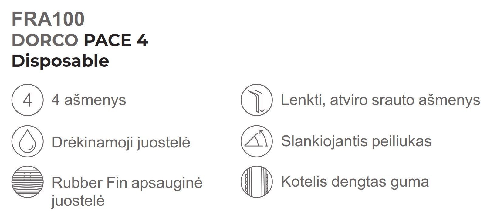 Vienkartinių skustuvų rinkinys vyrams Dorco Pace 4, 5 vnt. kaina ir informacija | Skutimosi priemonės ir kosmetika | pigu.lt