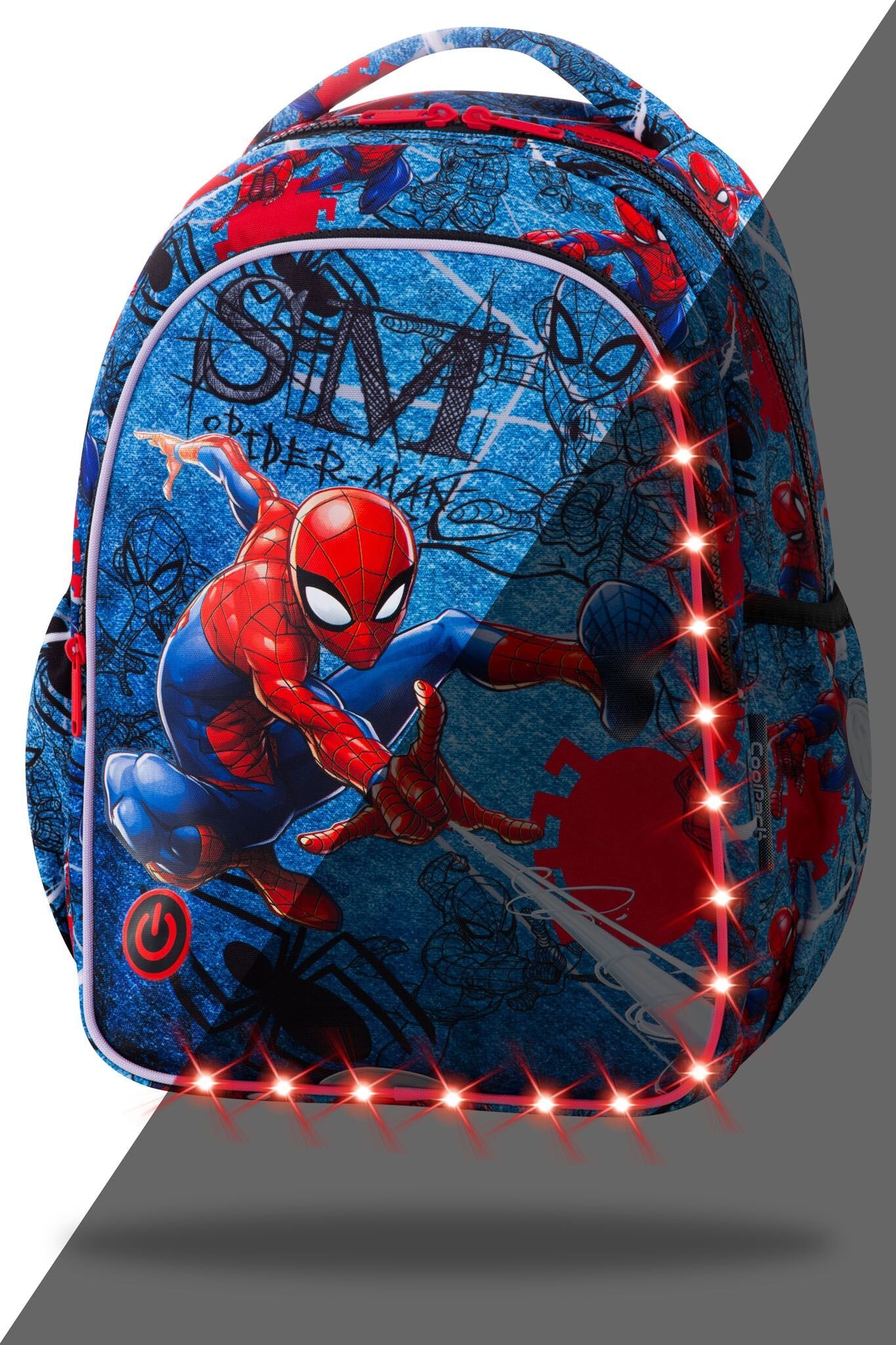 Šviečianti kuprinė CoolPack Joy S LED Žmogus Voras (Spiderman Denim) B47304  kaina | pigu.lt