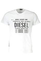 Футболка мужская Diesel, белая цена и информация | Мужские футболки | pigu.lt