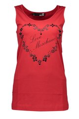 Marškinėliai moterims Love Moschino, raudoni kaina ir informacija | Marškinėliai moterims | pigu.lt