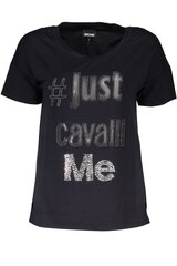 Marškinėliai moterims Just Cavalli, juodi kaina ir informacija | Marškinėliai moterims | pigu.lt