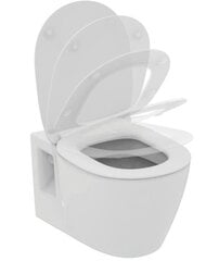 Подвесной унитаз Ideal Standard WC CONNECT RIM, с медленно открывающейся крышкой E803501 / E772401, белый цена и информация | Унитазы | pigu.lt