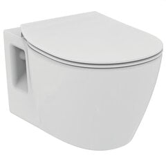 Подвесной унитаз Ideal Standard WC CONNECT RIM, с медленно открывающейся крышкой E803501 / E772401, белый цена и информация | Унитазы | pigu.lt