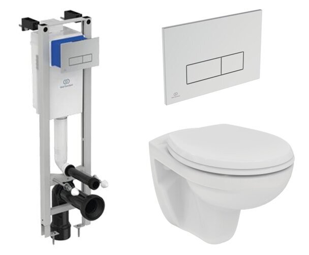 Komplektas pakabinamo klozeto Ideal Standard WC EUROVIT Rimless kaina ir informacija | Klozetai | pigu.lt