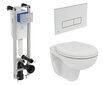 Komplektas pakabinamo klozeto Ideal Standard WC EUROVIT Rimless цена и информация | Klozetai | pigu.lt